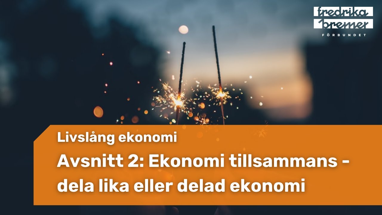 Avsnitt 2: Ekonomi tillsammans - dela lika eller delad ekonomi